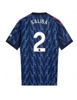 Arsenal William Saliba #2 Vieraspaita 2025-26 Lyhythihainen
